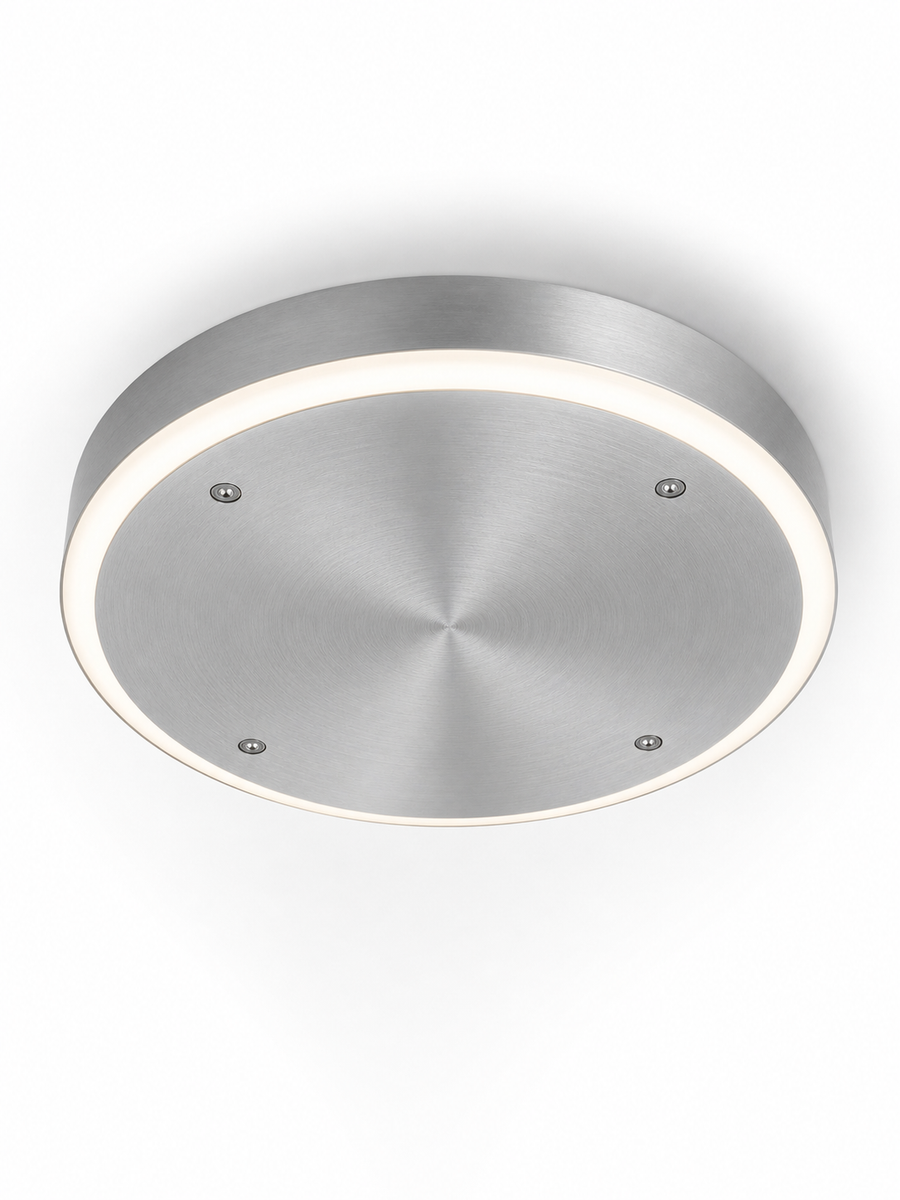 Ronde Buiten Plafondlamp met Geïntegreerde Lichtcirkel