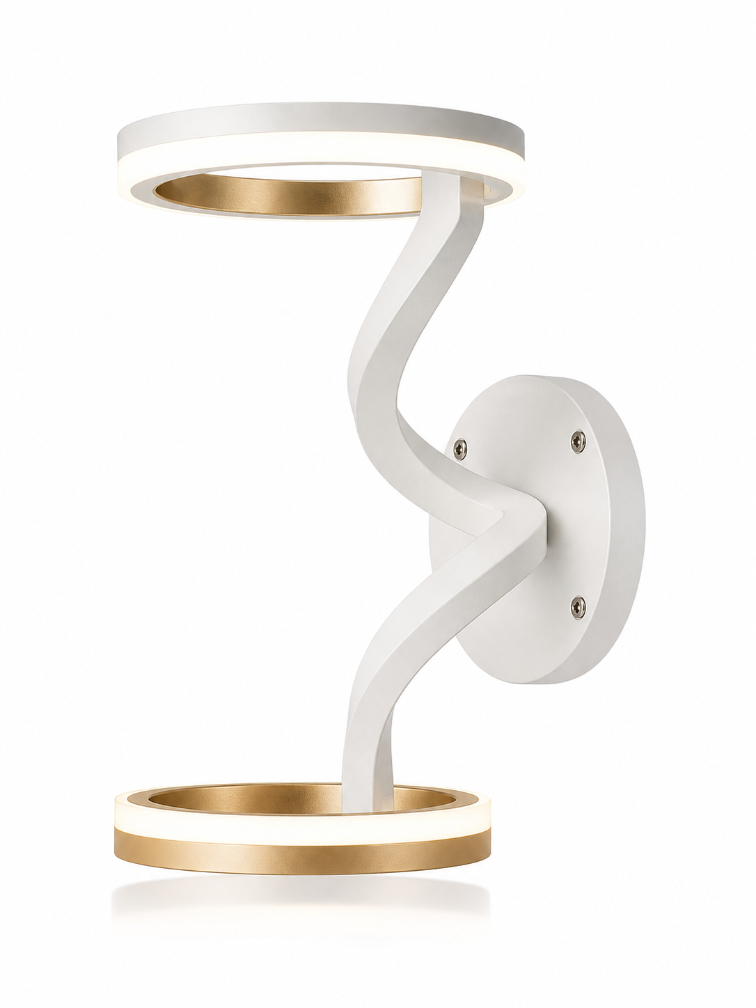Buiten Wandlamp met Gedraaide Dubbele Lichtstructuur