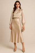 Elegante Midi Jurk van Katoen (Dames)