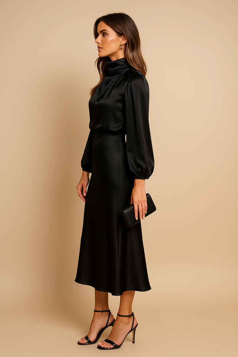Elegante Midi Jurk van Katoen (Dames)