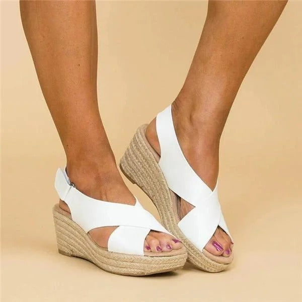 Comfortabele Orthopedische Espadrilles Met Sleehak (Dames)