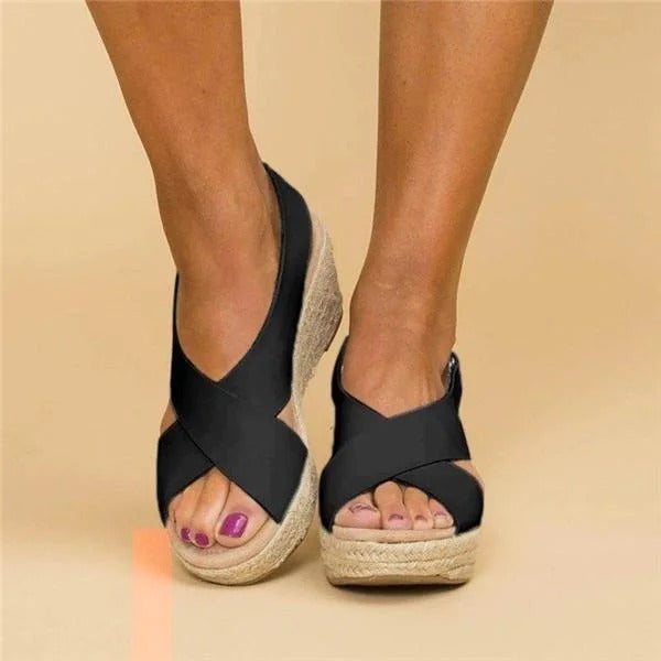 Comfortabele Orthopedische Espadrilles Met Sleehak (Dames)