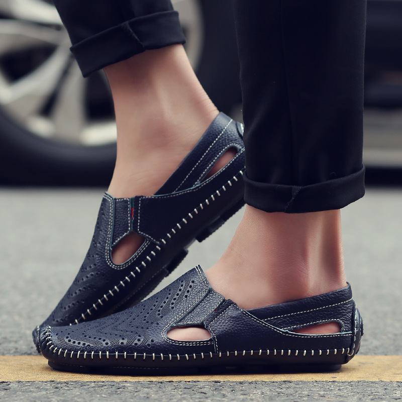 Elegante Leren Sandalen met Gewatteerd Voetbed (Dames)