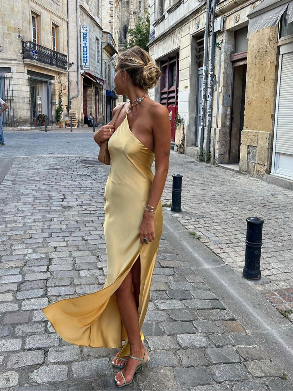 Elegante Slipdress met Split