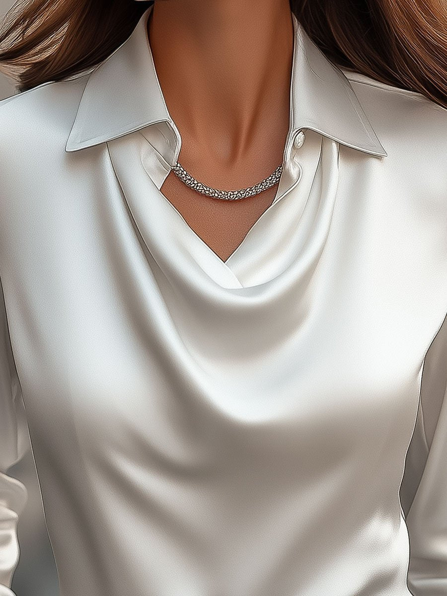 Elegante Blouse van Satijn