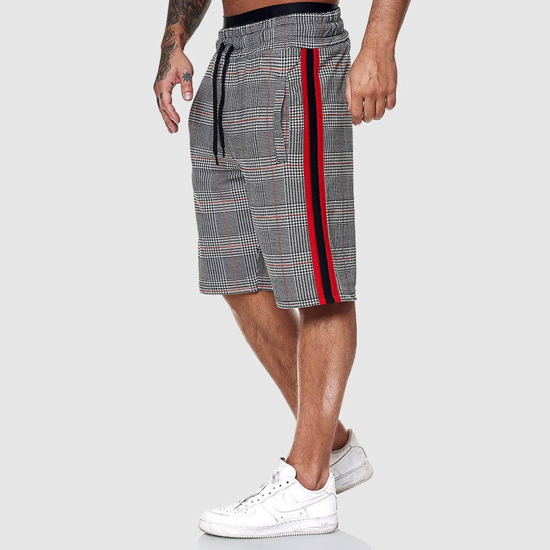 Korte Broek Polyester Geruit (Heren)
