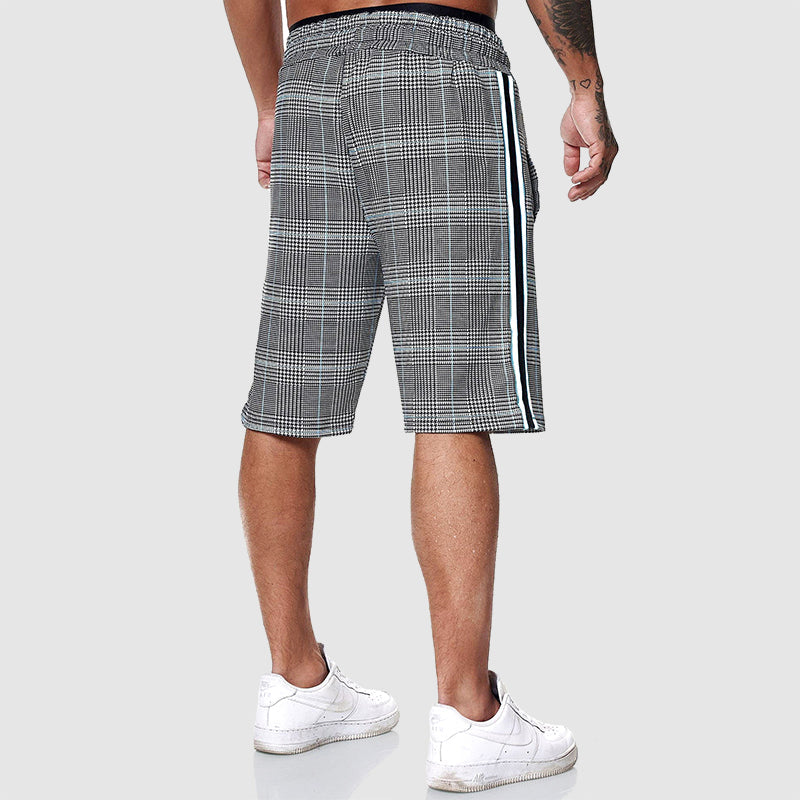 Korte Broek Polyester Geruit (Heren)