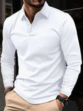 Klassiek Poloshirt met Lange Mouwen (Heren)