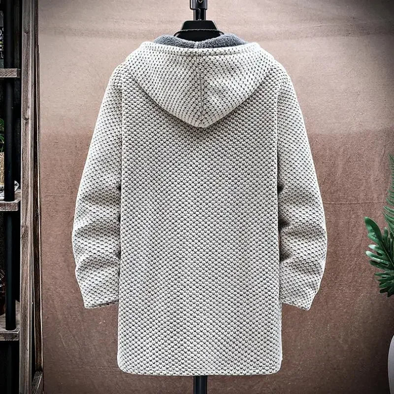 Hoodie van Wol en Kasjmiermix (Heren)