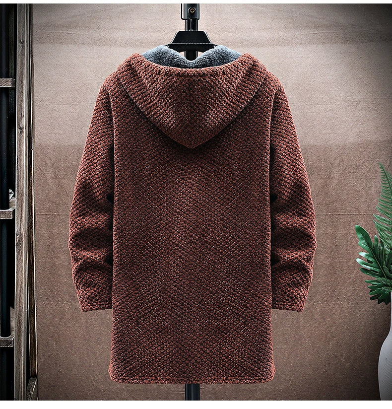 Hoodie van Wol en Kasjmiermix (Heren)