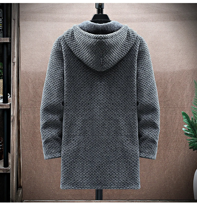 Hoodie van Wol en Kasjmiermix (Heren)
