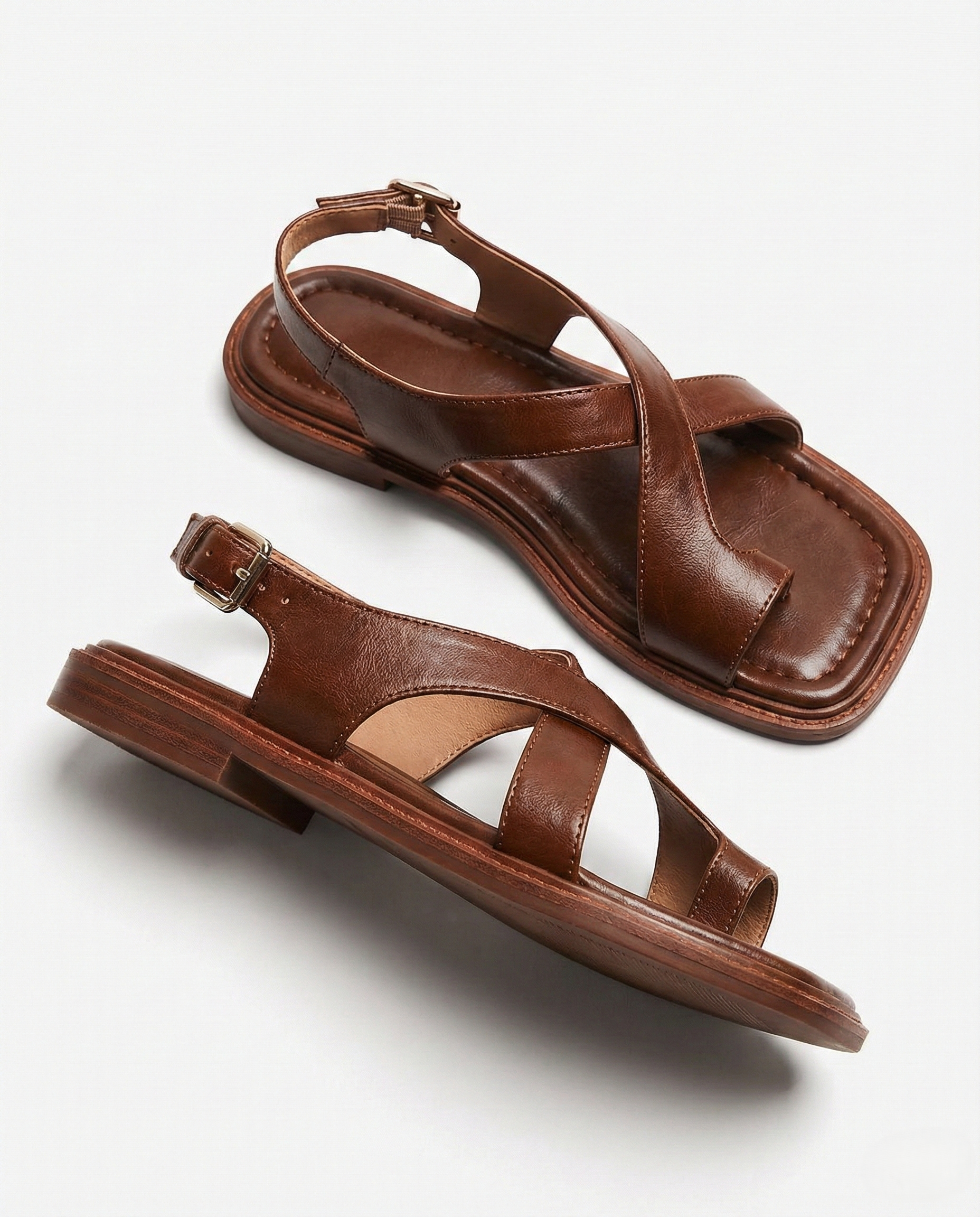 Leren Sandalen Dames met Orthopedisch Voetbed