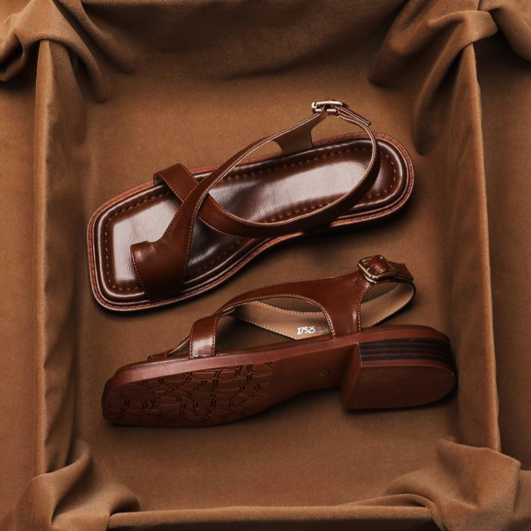 Leren Sandalen Dames met Orthopedisch Voetbed