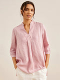 Linnen Blouse Relaxed Fit (Dames)