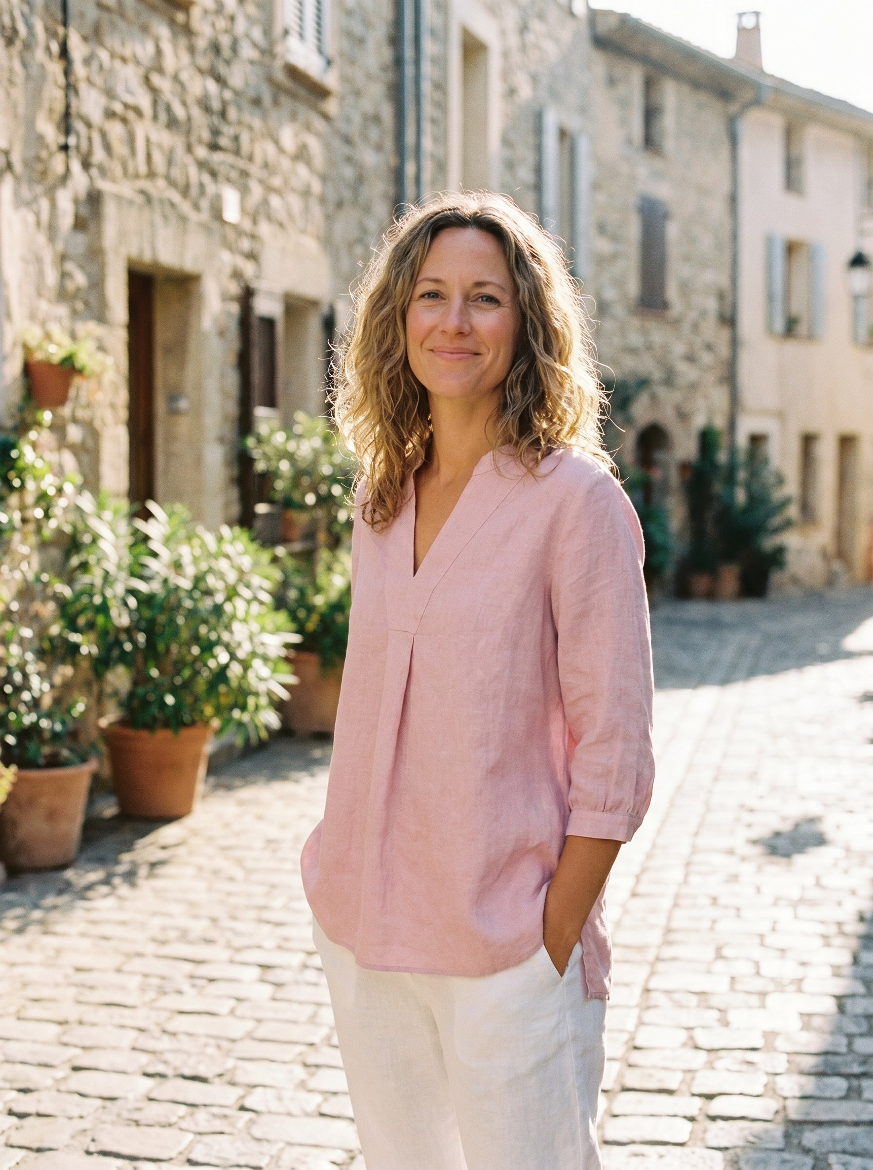 Linnen Blouse Relaxed Fit (Dames)