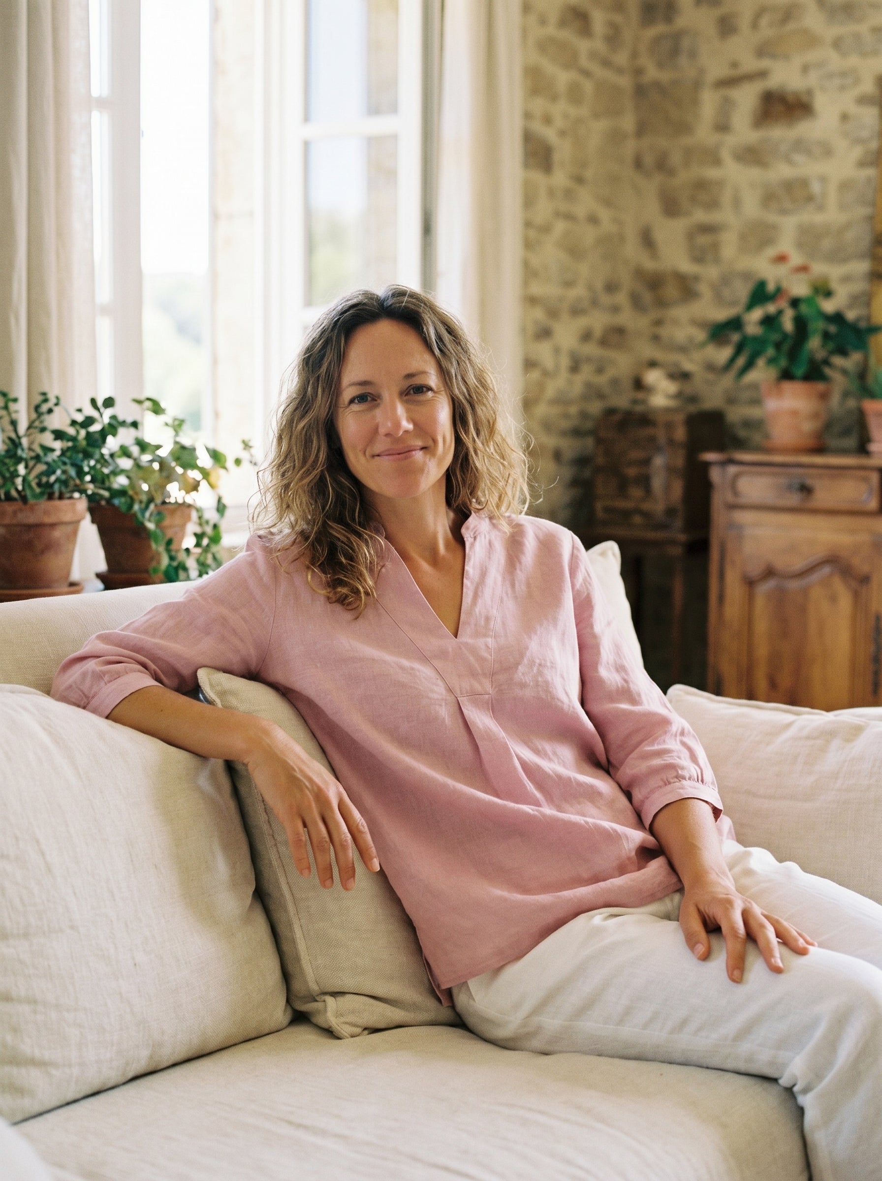 Linnen Blouse Relaxed Fit (Dames)