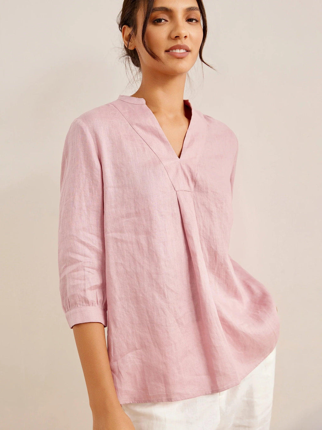 Linnen Blouse Relaxed Fit (Dames)