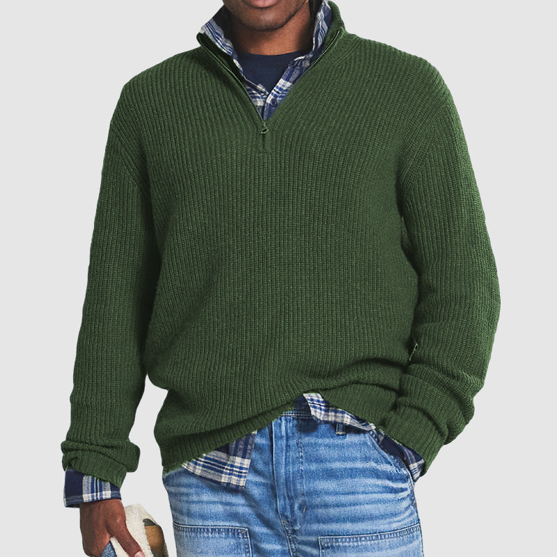 Comfortabele Trui met Rits (Heren)