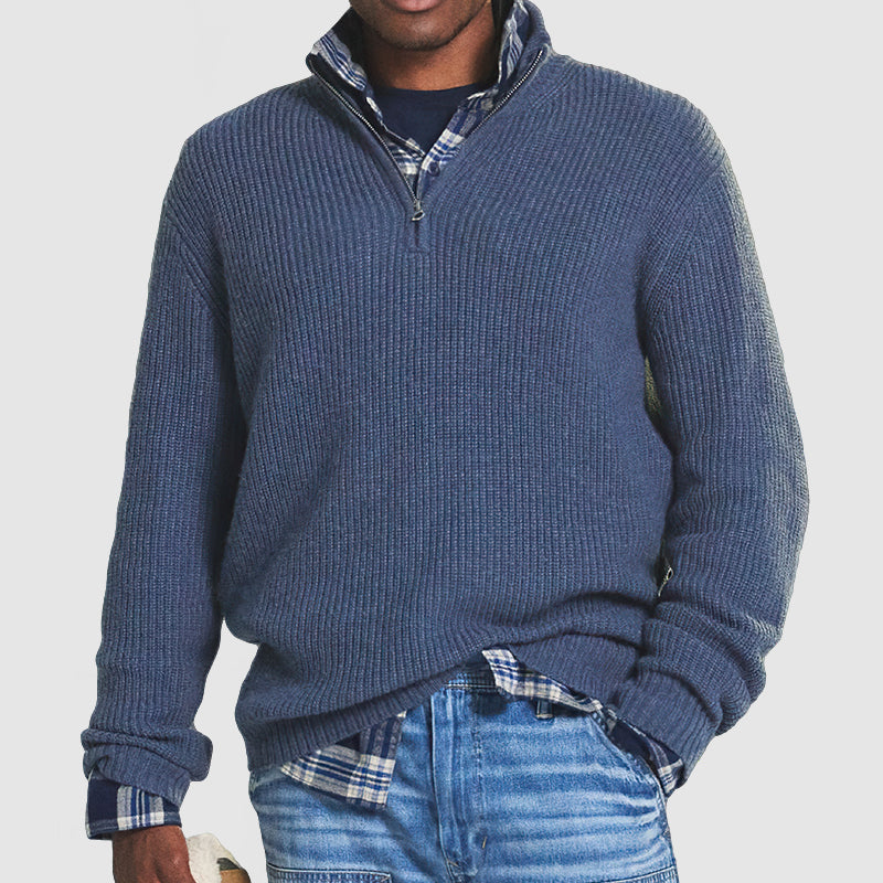 Comfortabele Trui met Rits (Heren)
