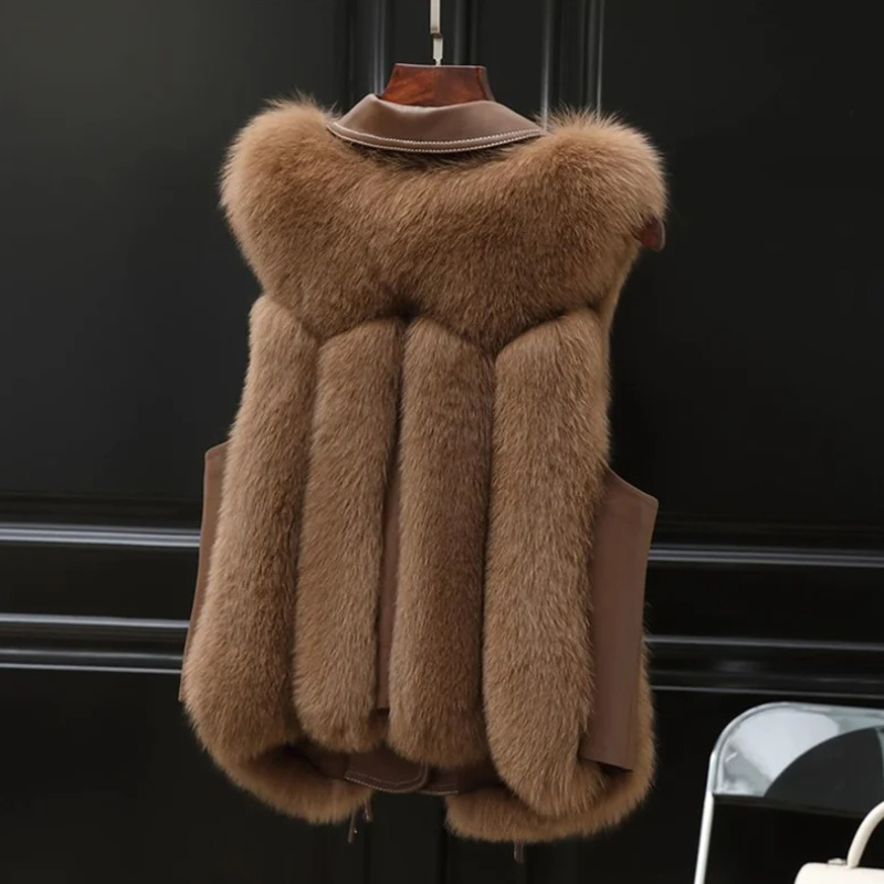 Luxe Imitatiebont Vest (Dames)