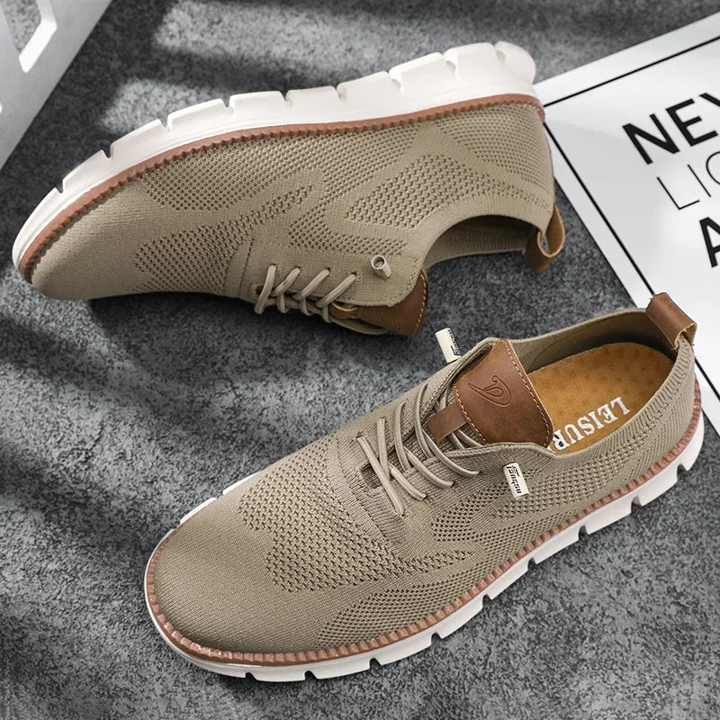 Comfortabele Schoenen van Ademend Leer (Heren)