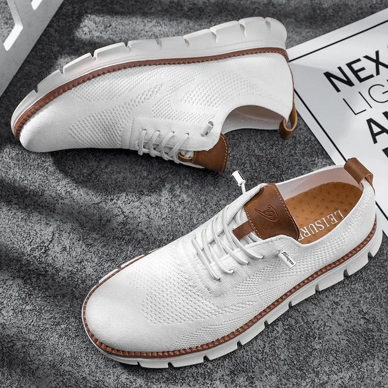 Comfortabele Schoenen van Ademend Leer (Heren)