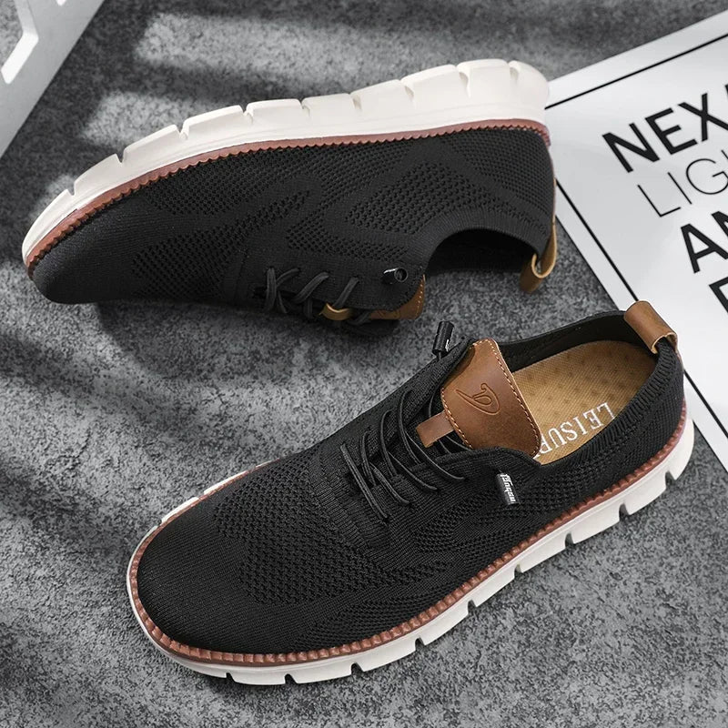 Comfortabele Schoenen van Ademend Leer (Heren)