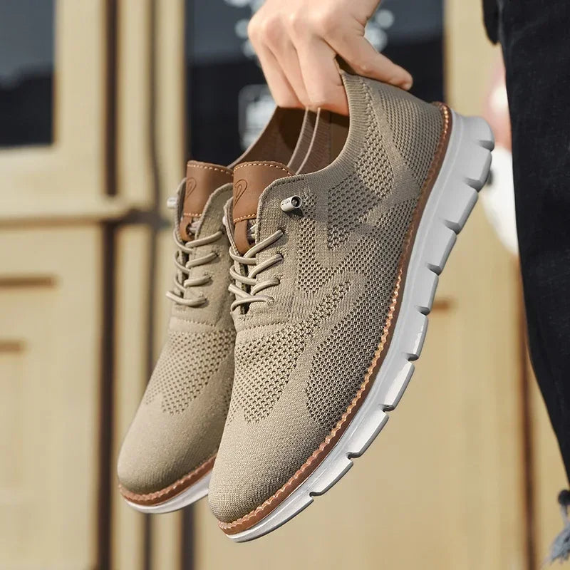 Comfortabele Schoenen van Ademend Leer (Heren)