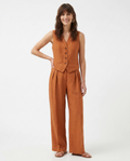 Linnen Dames Set Wijde Broek en Gilet