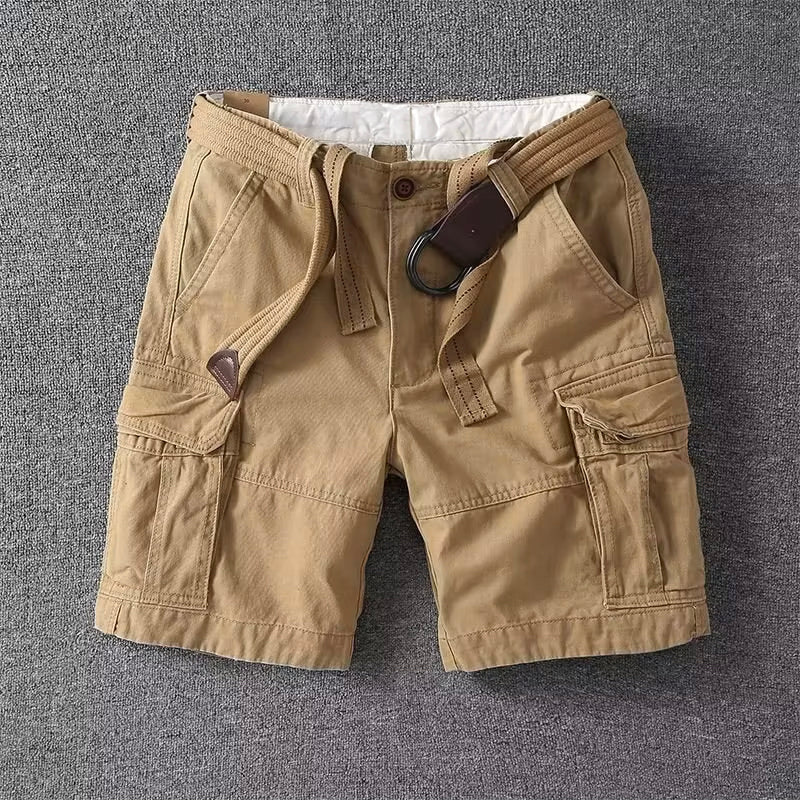 Palermo Cargo Shorts - Adjustable Fit, Multi-Pockets, Cotton Blend Fabric 0