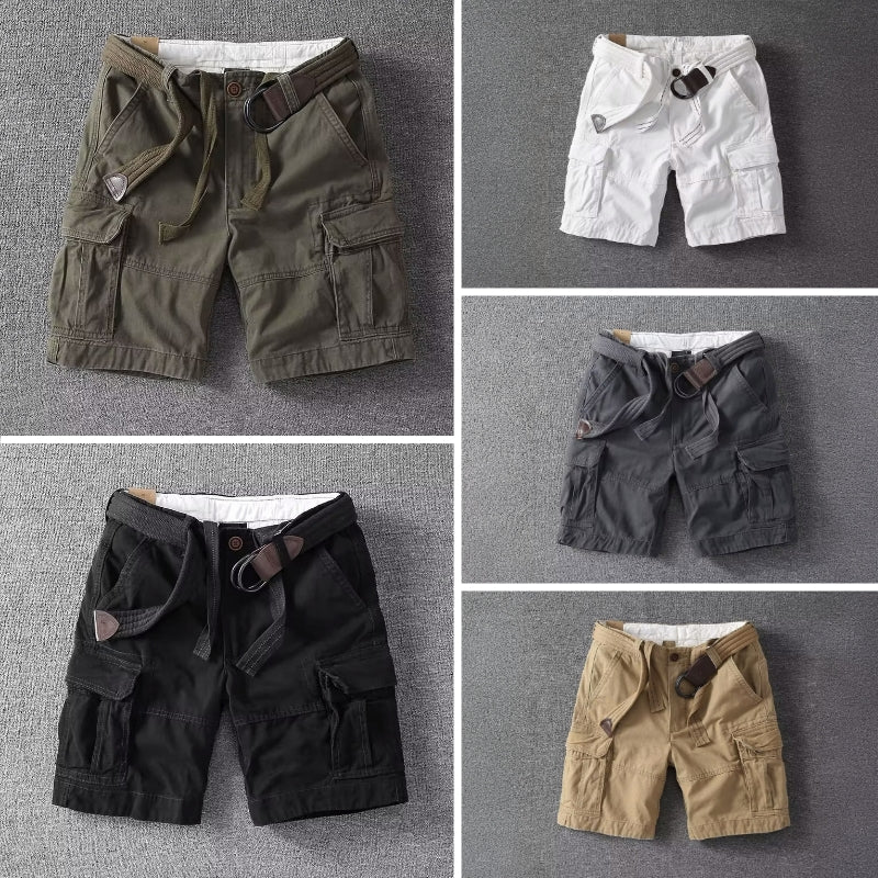 Palermo Cargo Shorts - Adjustable Fit, Multi-Pockets, Cotton Blend Fabric 5