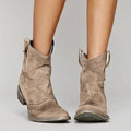 Enkellaarsjes met Hak en Vintage Western Design