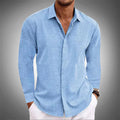 Roberto Russo - Amsterdam Linen Blend Shirt with Button Closure 0