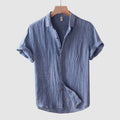 Theodore Willow - Lightweight Linen Button Down Shirt for Beach Outings 0