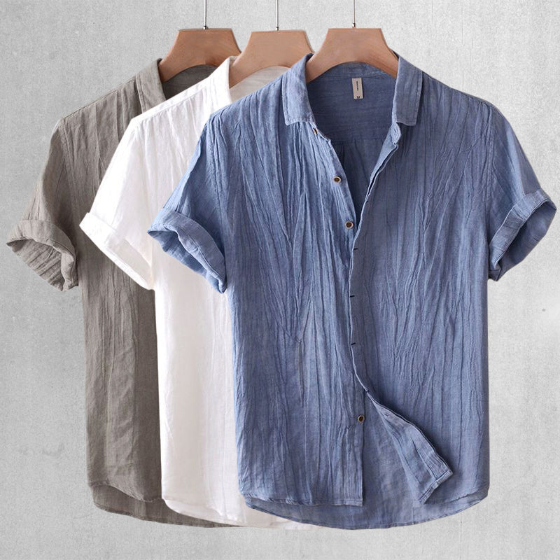 Theodore Willow - Lightweight Linen Button Down Shirt for Beach Outings 1