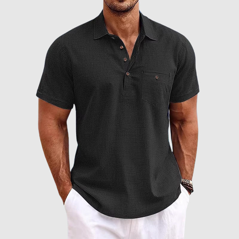 Theodore Willow - Lightweight Linen Polo Shirt for Comfort & Style 1