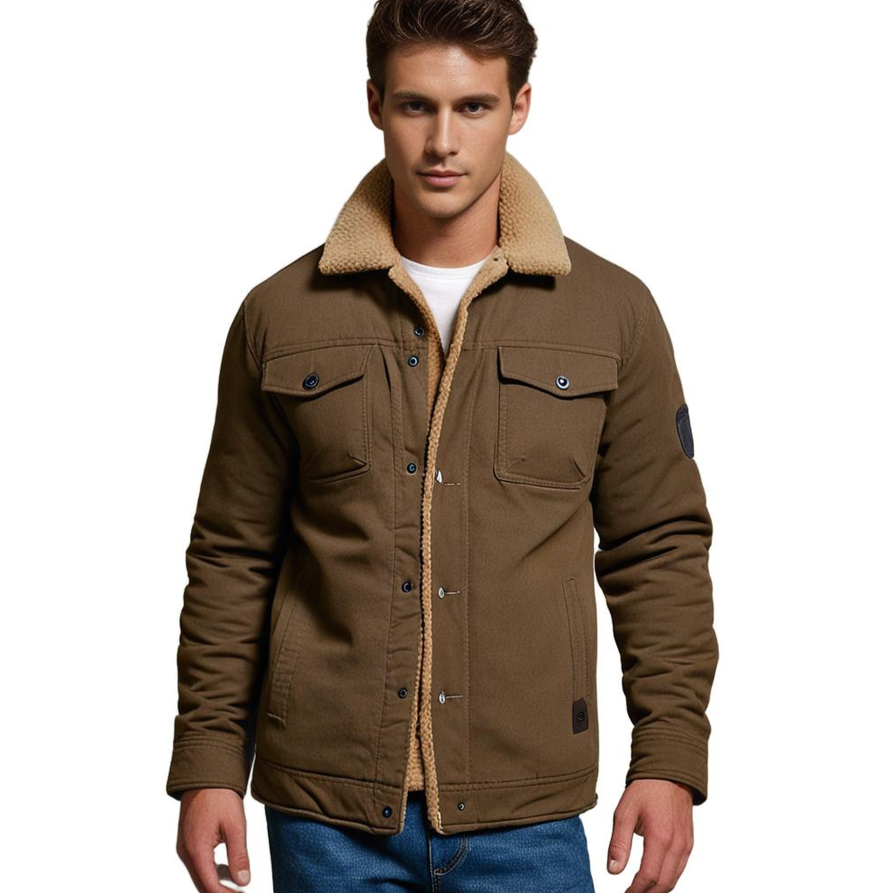 Comfortabele Sherpa Winterjas (Heren)